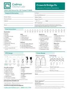 Cadmus Dental Lab | Traditional Case